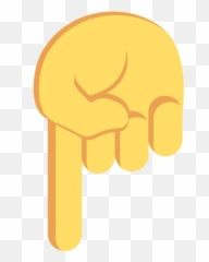 Right Hand Pointing Emoji - Language,Emojis Pointing Down