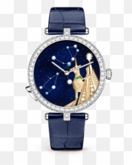 Lady Arpels Zodiac Lumineux Virgo Watch - Van Cleef And Arpels Watch Virgo Emoji,Zodiac Emotions Virgo