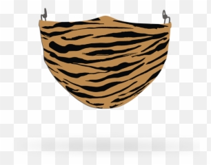 Tiger Animal Skin Print Face Covering 3 - Decorative Emoji,Brown Skin Dancer Emoji