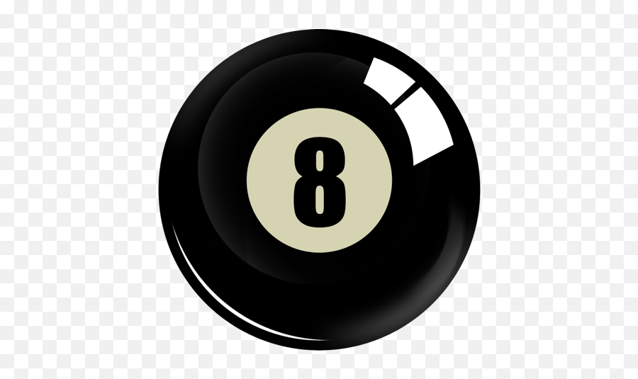 Download Eight - 8 Ball Billiard Png Emoji,Magic 8 Ball Emoticon