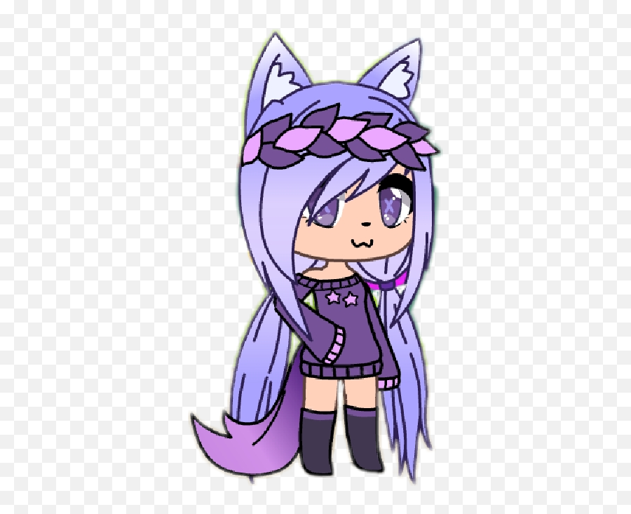 400 Gacha Life Ideas Kawaii Drawings Chibi Anime - Gacha Life Characters Girl Wolf Emoji,Gacha Heartless Boy With Emojis