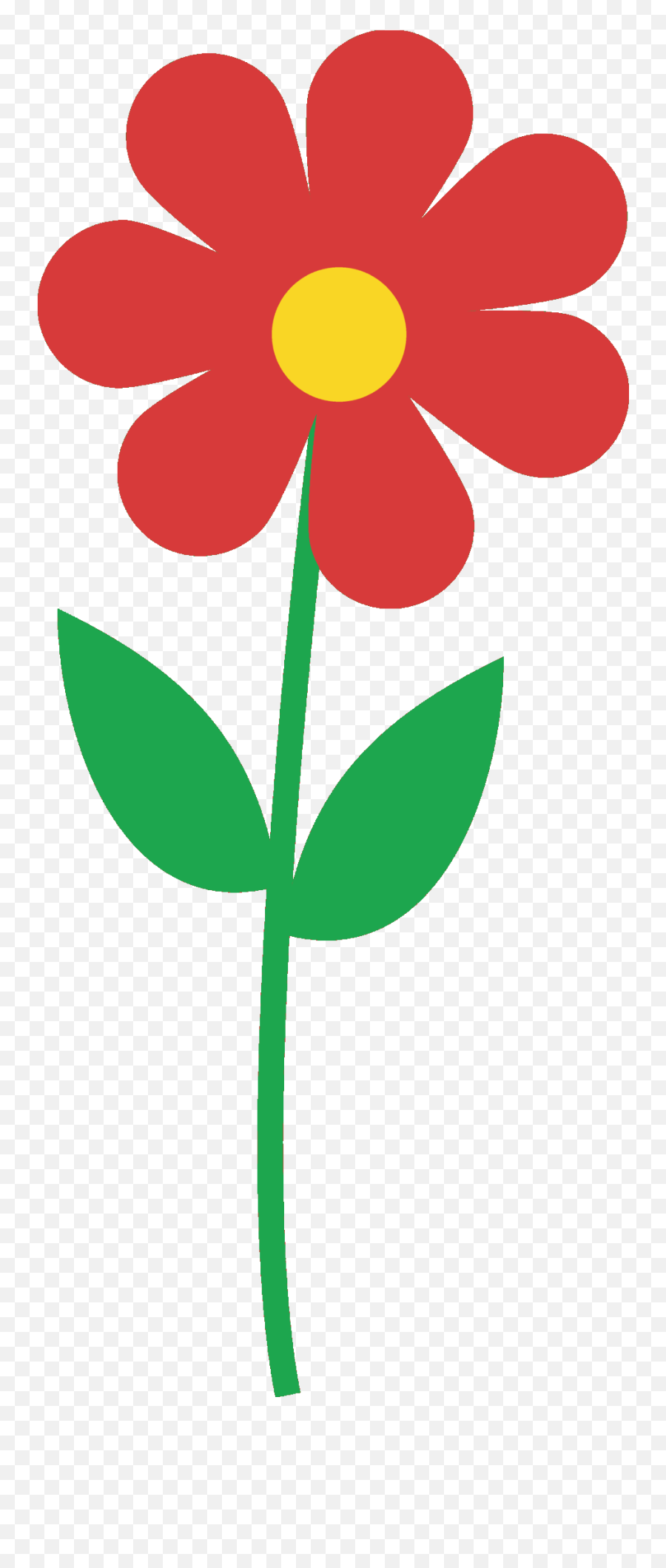 Floral Clip Art Images Free Download - Single Flower Clipart Emoji,Single Red Rose Emoticon