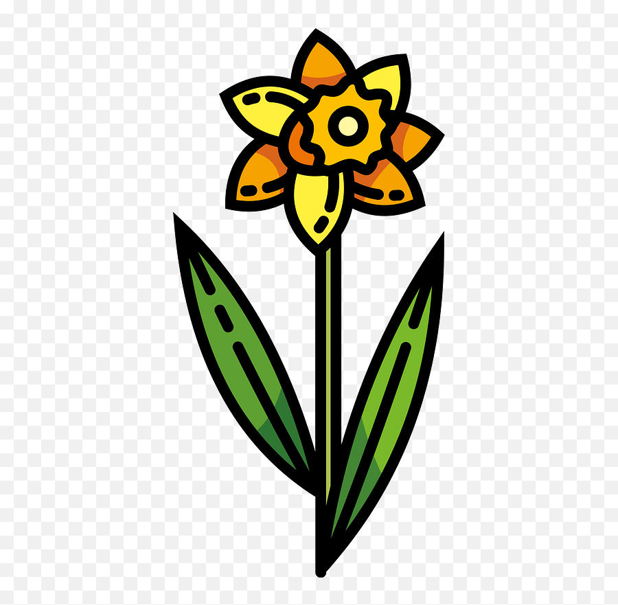 Daffodil Clipart - Floral Emoji,Daffodil Pink Emotion