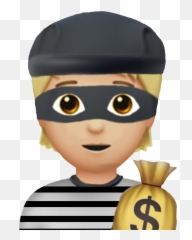 Robber Robberemoji Emoji Rare Sticker - Robber Emoji En Png,Robber Emoji Png