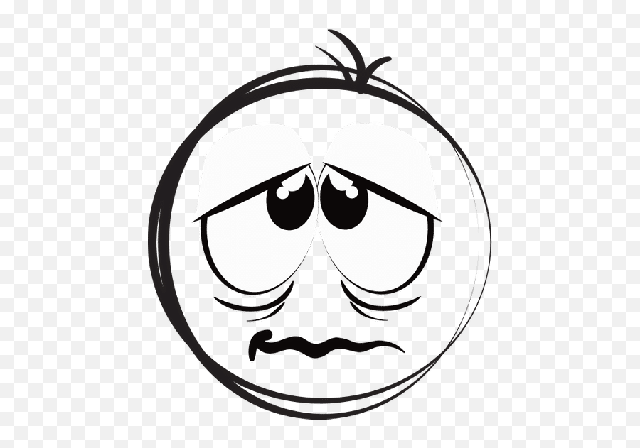 Sick Face Emoticon Sick Face - Sad Face Drawing Cartoon Emoji,Roblox Emotions Cilpart