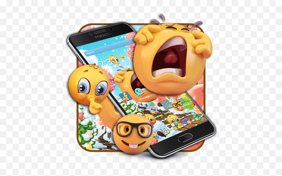 Emoji Cute Yellow Face Expression Theme - Google Play Iphone,Samsung Face Emoji