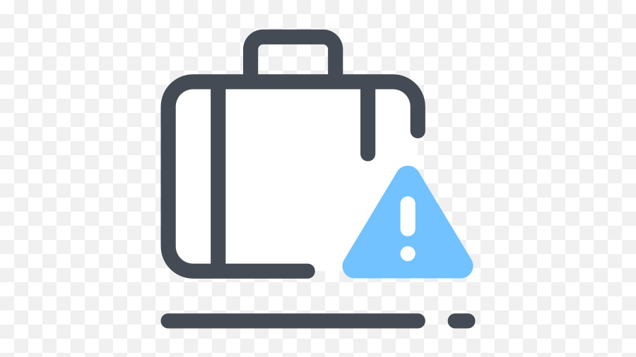 Baggage Attention Icon - Free Download Png And Vector Vertical Emoji,Luggage Emoji
