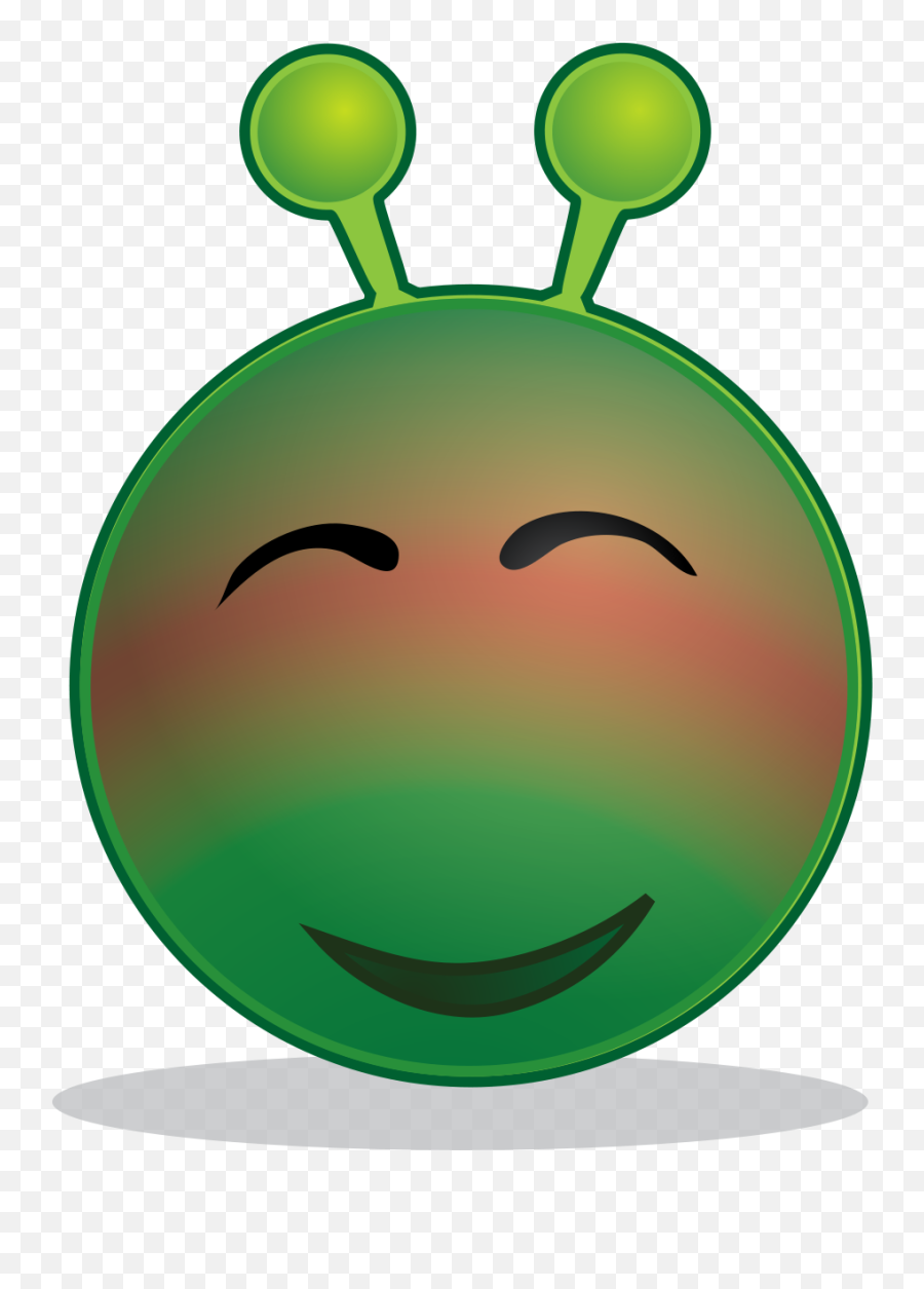 Filesmiley Green Alien Redsvg - Wikimedia Commons Emoji,Embarrased Emojis Images