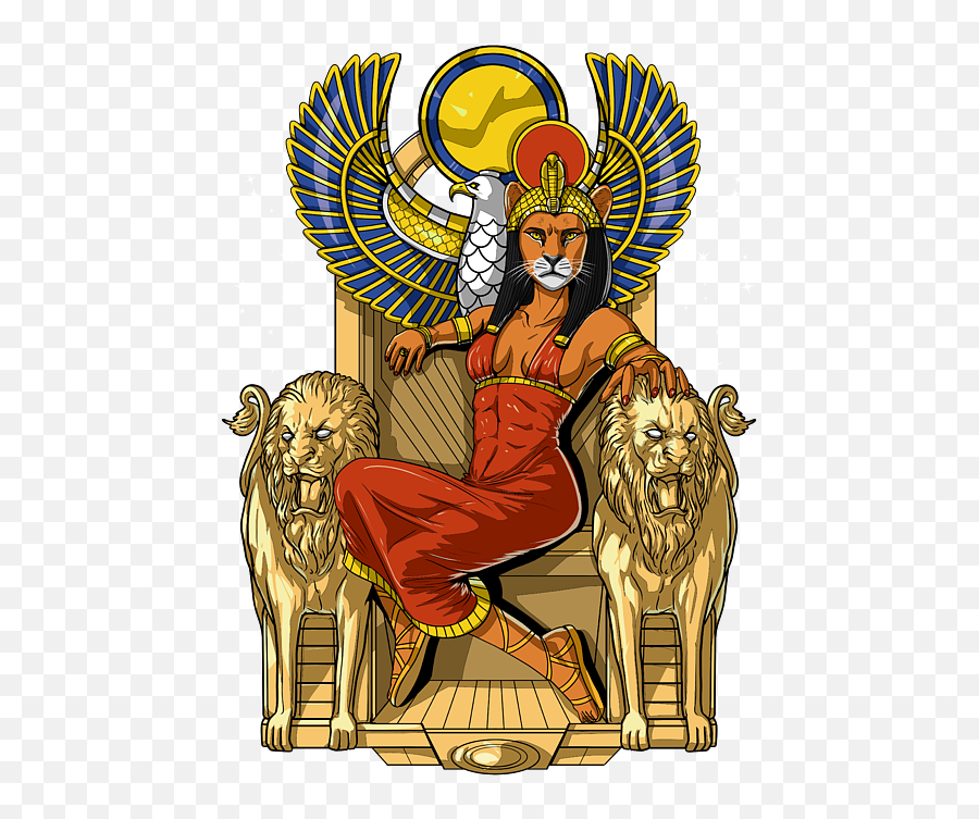 Egyptian Lioness Goddess Sekhmet Fleece Blanket Emoji,Goddess Of Color And Emotion Sitting