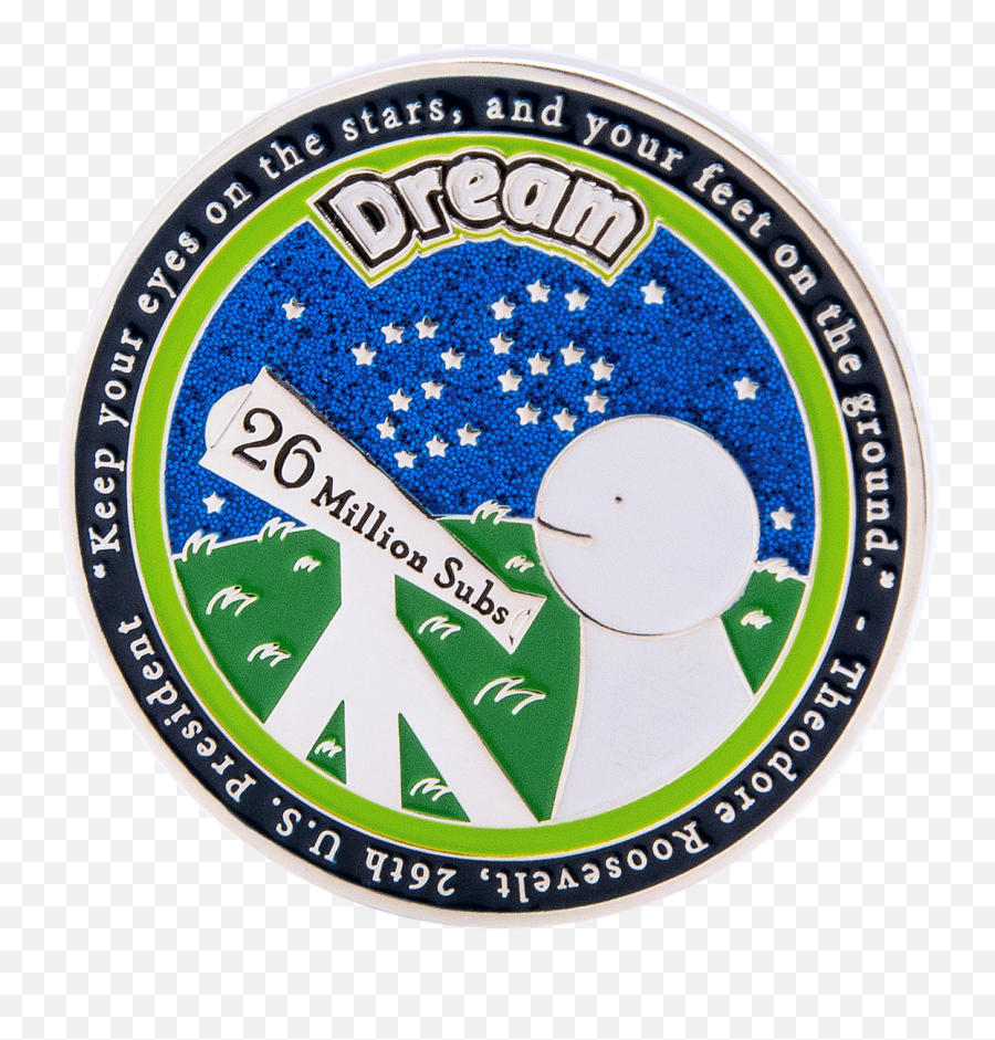 Dream Coin 26 Million Subscribers Limited Edition - Dream Emoji,Coin Emoticon