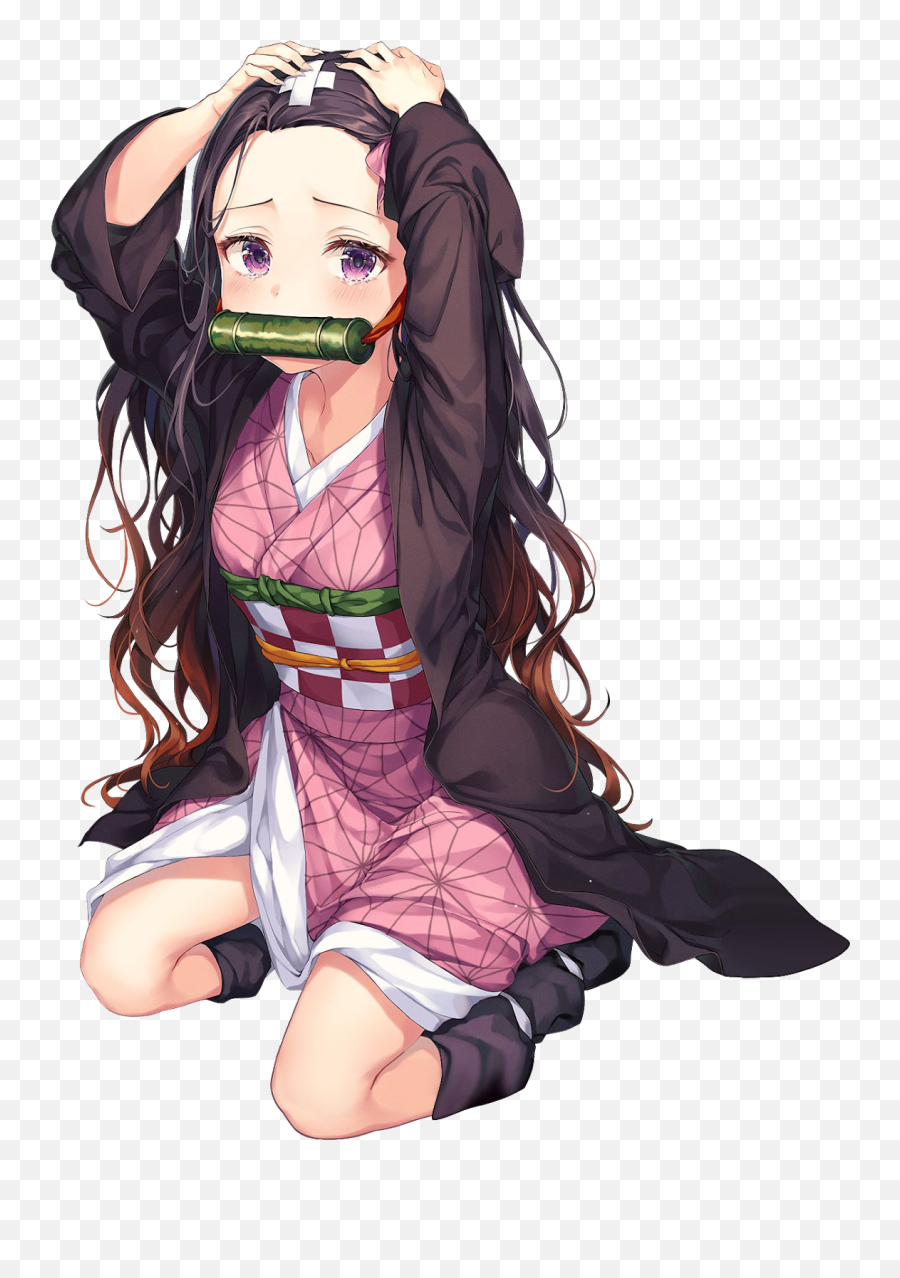 The Best 26 Transparent Background Nezuko Running Png Emoji,Ahri Emoticons