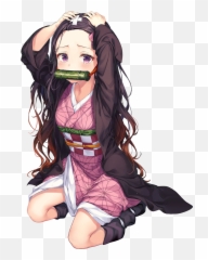 The Best 26 Transparent Background Nezuko Running Png Emoji,Ahri Emoticons