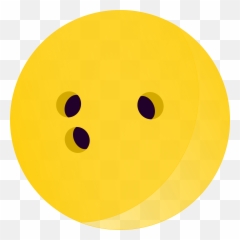 Bowling Ball Yellow Colour Clipart - Happy Emoji,Bowling Emoticon