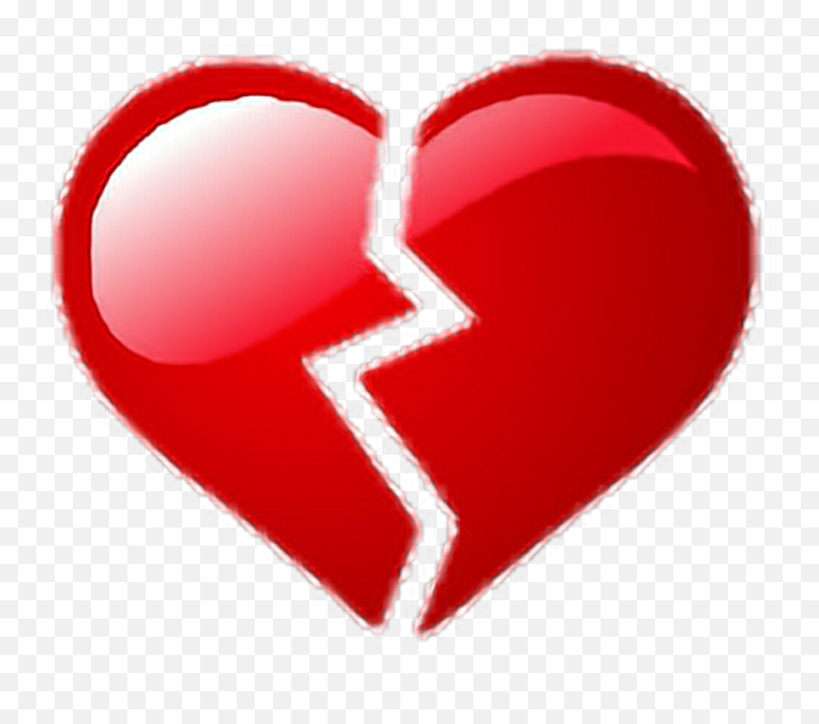 Heart Broken Brokenheart Emoji Sticker - Broken Heart Emoji Transparent,Jean Emoji
