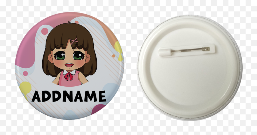 Button Badge With Back Pin - Famsymall Happy Emoji,Chinese Girl Emoji