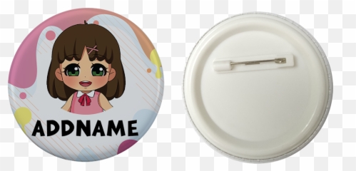 Button Badge With Back Pin - Famsymall Happy Emoji,Chinese Girl Emoji