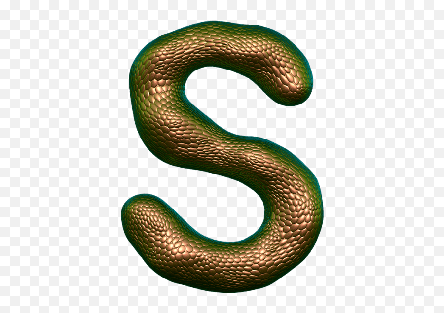 Snake Wrapped Around A Letter Png - Snake Letter Snake Font Emoji,Snake Emoji Png