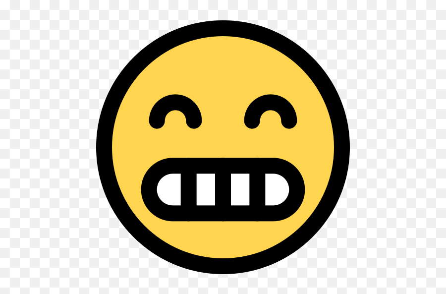 Grimacing - Free Smileys Icons Happy Emoji,Grimace Emoji Png