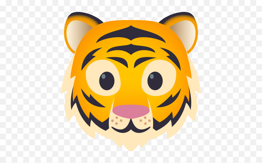 Tiger Face Nature Gif - Tigerface Nature Joypixels Discover U0026 Share Gifs Joypixels Tiger Emoji,Tiger Emoji