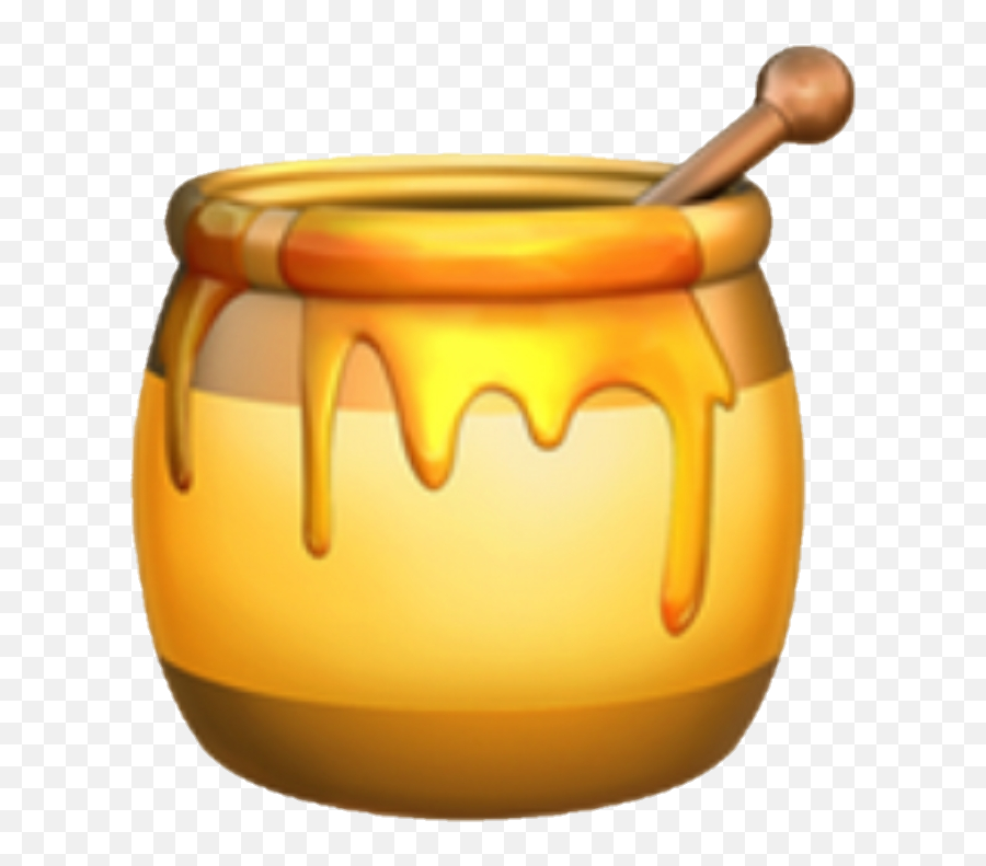 Emojihoneyhoneypot - Honey Emoji Transparent Background Apple Honey Pot Emoji,Moon Emoji Transparent Background