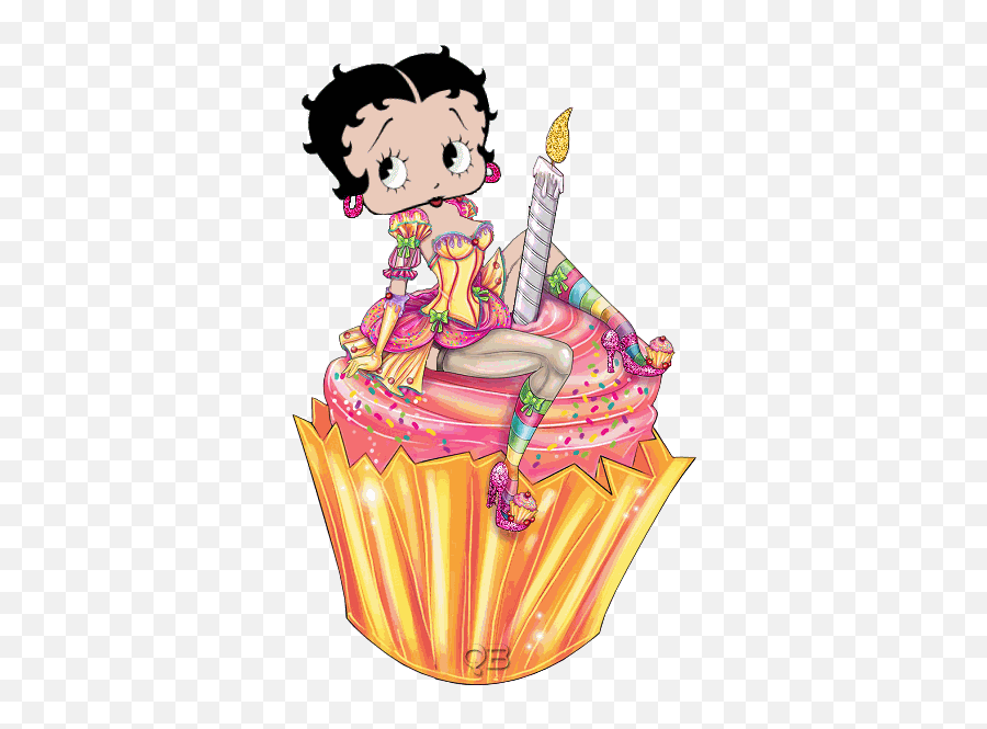 30 Birthday Betty Boop Ideas - Betty Boop Com Cupcake Emoji,Flashing Happy 21st Birthday Emoticon