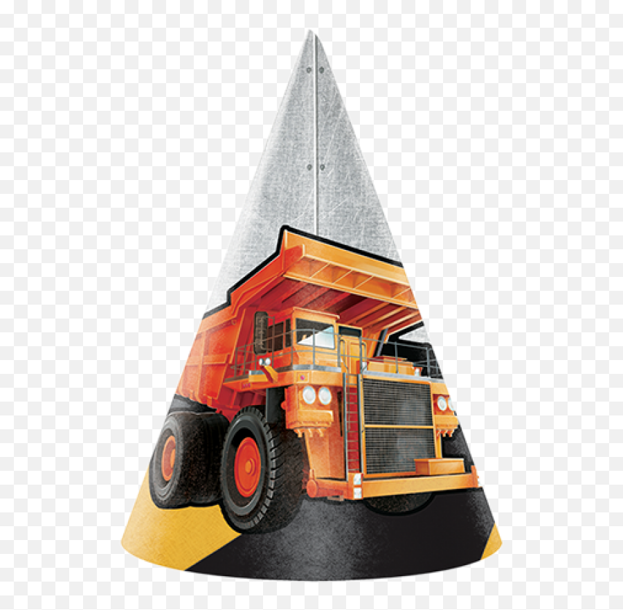 Big Dig Construction Cone Shaped Party - Party Hat Emoji,Birthday Party Hat Emoticons
