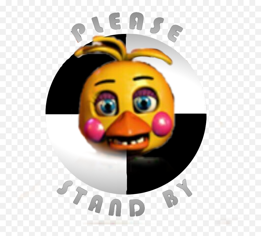 Please Stand By Toy Chica Sticker By Shiny - Fnaf Lolbit Please Stand Emoji,Emojis Chica Rebelde