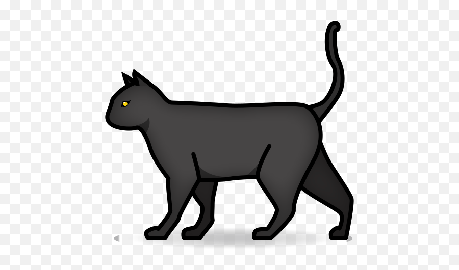 Cat - Iphone Black Cat Emoji,Cat Emojis