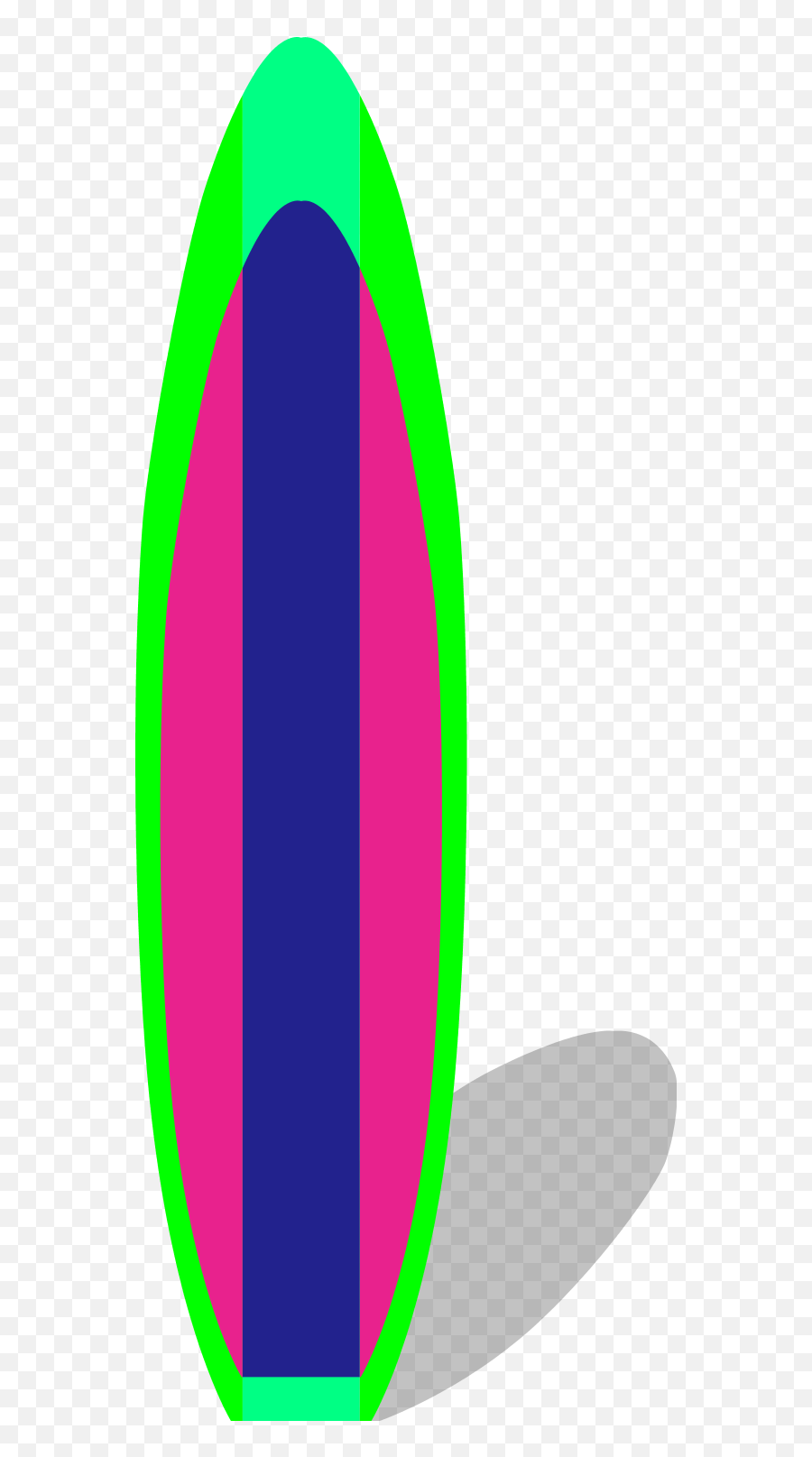Surfboard Clipart Green And Yellow - Clip Art Library Surfboard Clipart Transparent Background Emoji,Surfboard Emojis