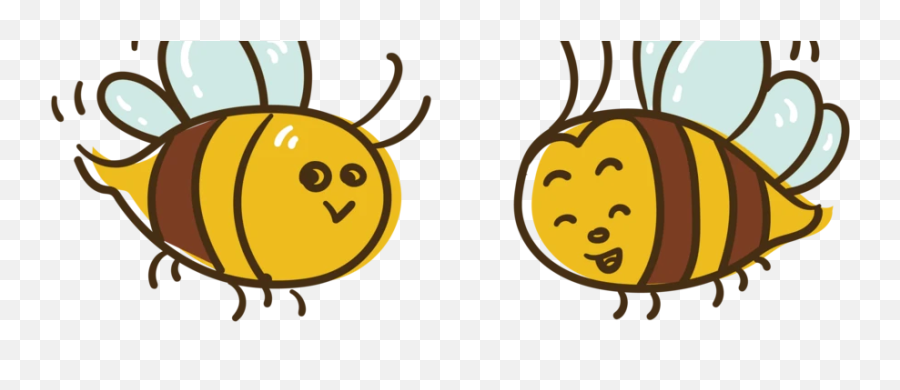 Cute Drawing Bee Ai Png Images Ai Free Download - Pikbest Drawing Emoji,Facebook Striped Emoticon