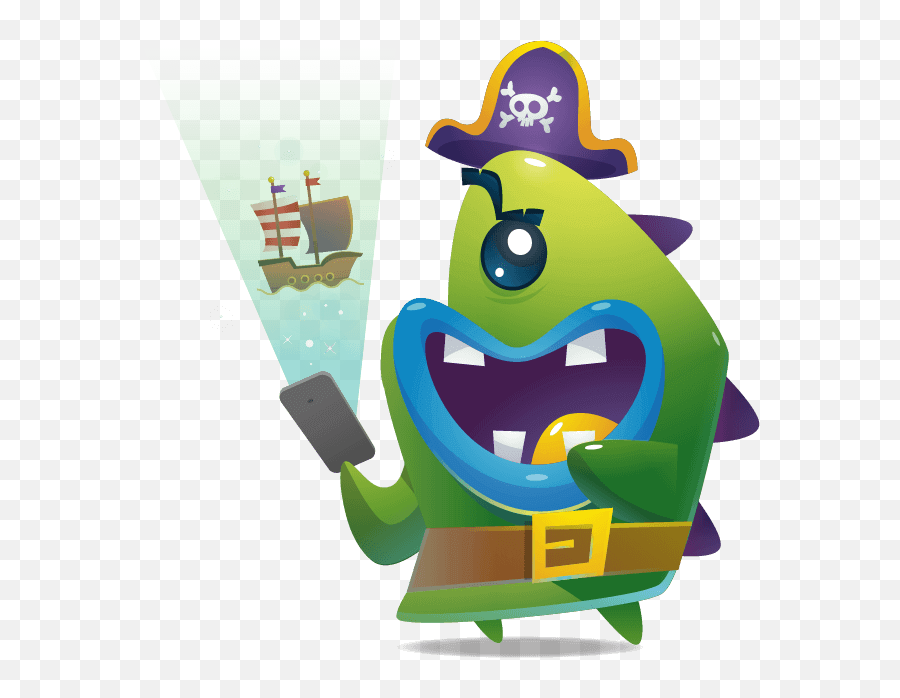 Yarr Sea Monster - Fictional Character Emoji,Backstab Emoticon