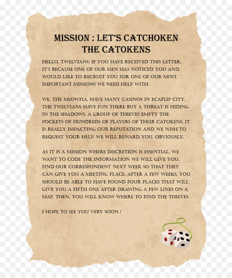 Letu0027s Catchoken The Catokens Temporis V Secret Quest 1 - Document Emoji,Comprar Almofada De Coco Do Emoticon