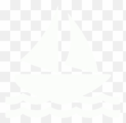 White Sail Boat Icon - Transparent White Boat Icon Emoji,Sailing Emoticon
