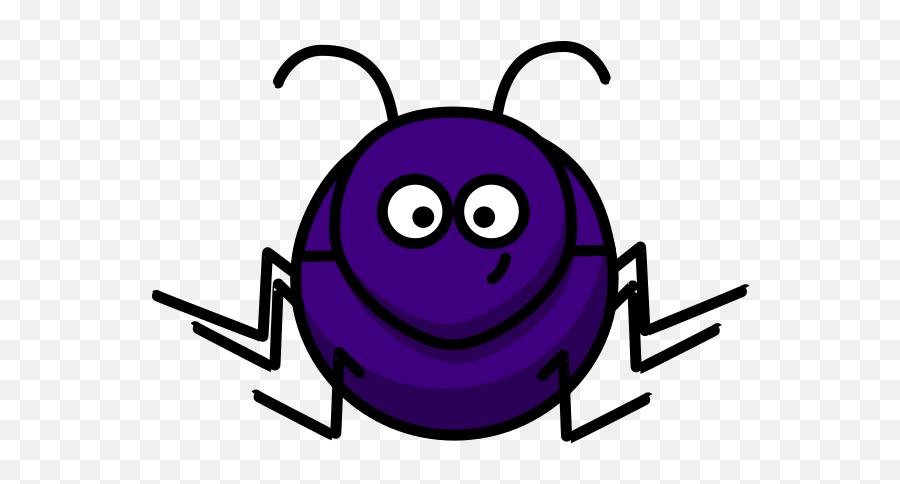 Scarab Beetle Clip Art At Clker - Cartoon Dung Beetle Clker Emoji,Purple Caterpillar Emoticon