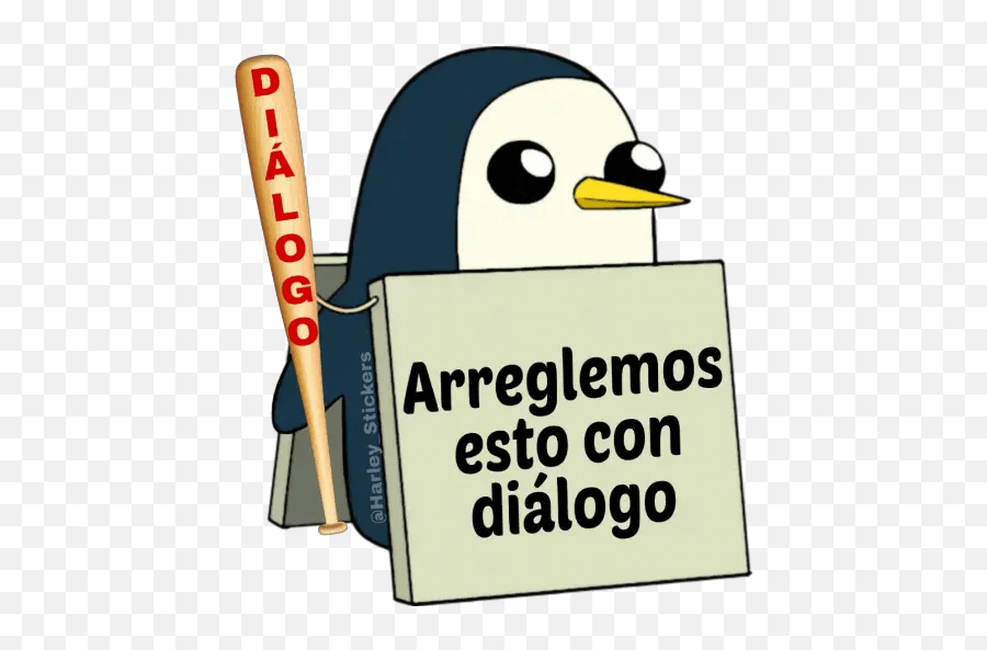 Memes Divertidos - Gunter Pinguino Con Cartel Emoji,Sonrisa Maliciosa Emojis