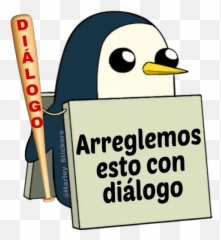 Memes Divertidos - Gunter Pinguino Con Cartel Emoji,Sonrisa Maliciosa Emojis