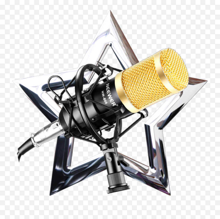 Starmaker Music Star Sticker By Linagustina012 - Microphone Gold Png Emoji,Karaoke Emoji