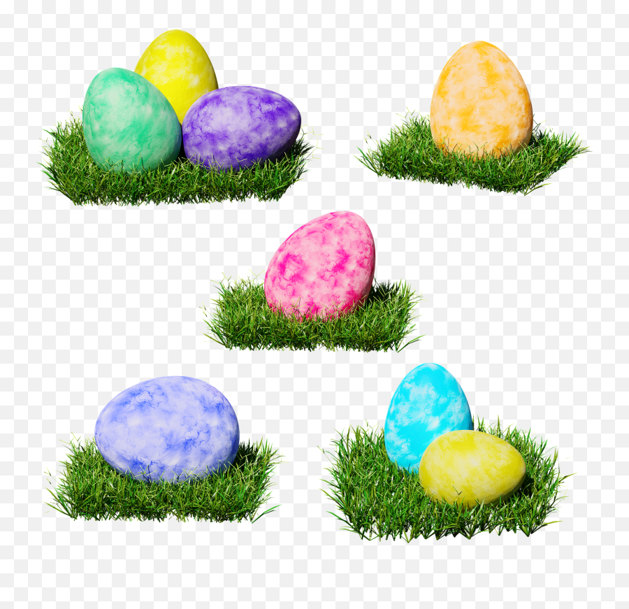Easter Egg Colorful Colored Easter - Colored Eggs Png Emoji,Emotions 3d Png
