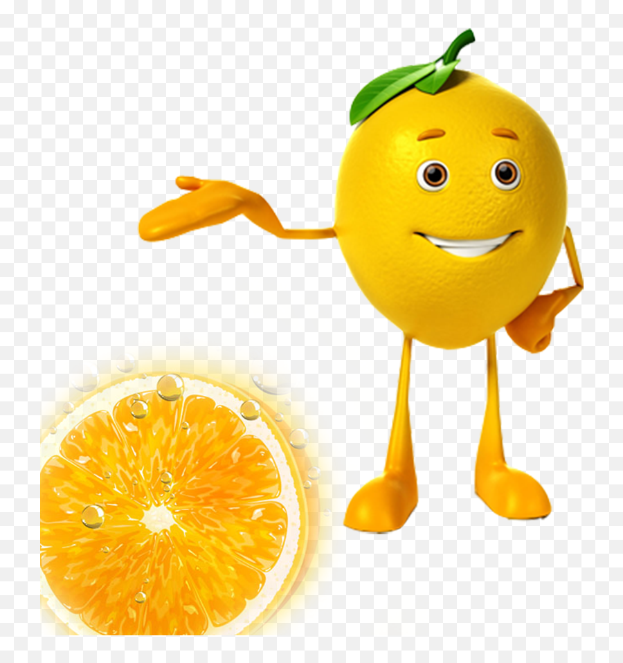 Juice Lemon Lime Drawing Illustration - Lemon With Eyes Emoji,Slurping Emoticon