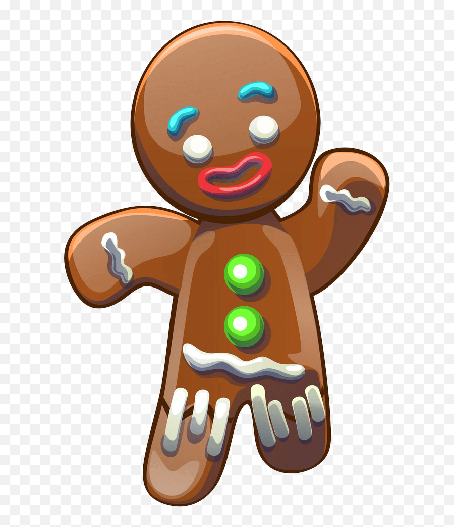 Gingerbread Man Clipart - Clipartworld Happy Emoji,Gingerbread Man Coloring Page Emojis Cute
