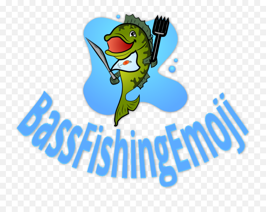 Bass Fishing Menu Art Clips Transparent Emoji,Fishing Rod With Fish Emoji