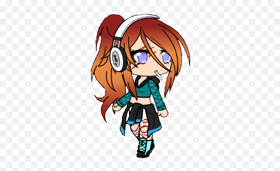 Freetoeditgacha Gachalife Gachasticker Redhead Badgirl Emoji,Deku Wallpaper Emotion