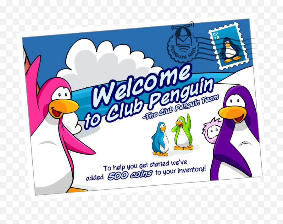 Welcome To Club Penguin Postcard Club Penguin Wiki Fandom Emoji,Changing Emojis On Samsung S5