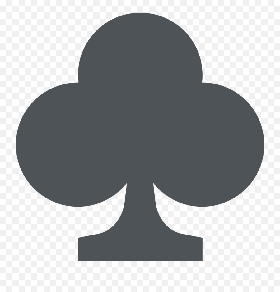 Emoji Meaning Symbol Four - Leaf Clover Spade Emoji Png Card Club Clipart,Leaf Emoji