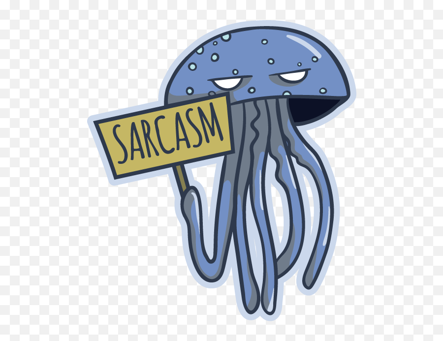 Sarcastic Jellyfish - Cartoon Transparent Cartoon Jingfm Emoji,Emojis De Whatsapp Sarcastico