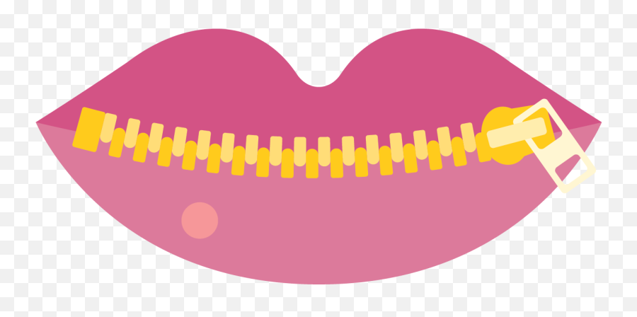Lips Clipart Zipped Lips Zipped - Zipped Lips Clip Art Emoji,Zipper Mouth Emoji