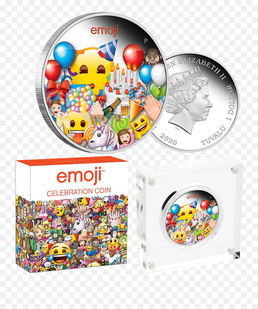2020 1 Emoji Celebration 1oz Silver Proof Coin - Emoji,Celebration Emoji