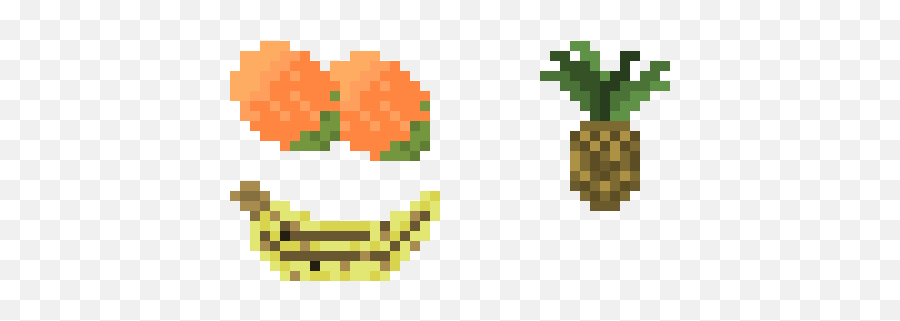 Pixel Art Gallery - Happy Emoji,Pineapple Emoticon
