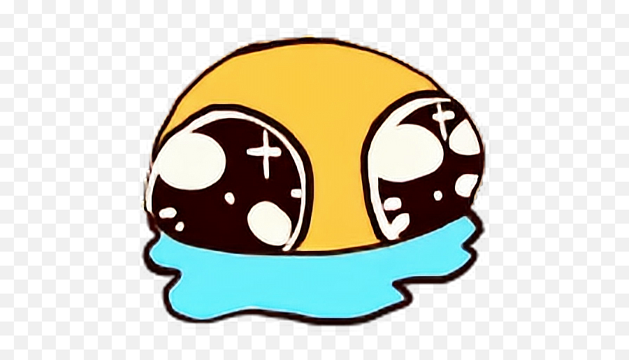 Cry Emoji Uwu Adorable Star Tears Sticker By Spookspirit,Crying Laughing Emoji Meme