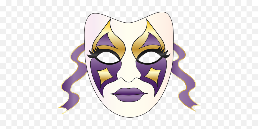 Mardi Gras Joker Carnival Figure Public - Full Face Mardi Gras Mask Clipart Emoji,Mardi Gras Emoticon